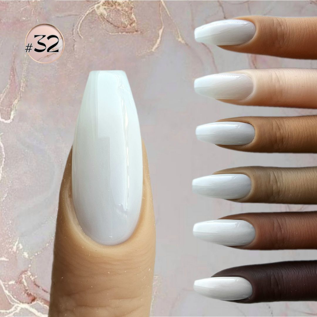 Full coverage pearly white beige faux nails that blend effortlessly with any skin tone, a staple in subtle elegance, perfect for wedding and for brides, pearl shade manicure and pedicure, you can match it
