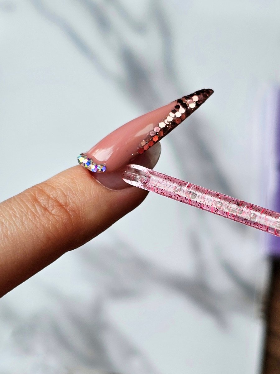 Pink cuticle pushers that provide gentle yet effective care for cuticles, perfect for enhancing your nail prep routine, gently removing press on nails