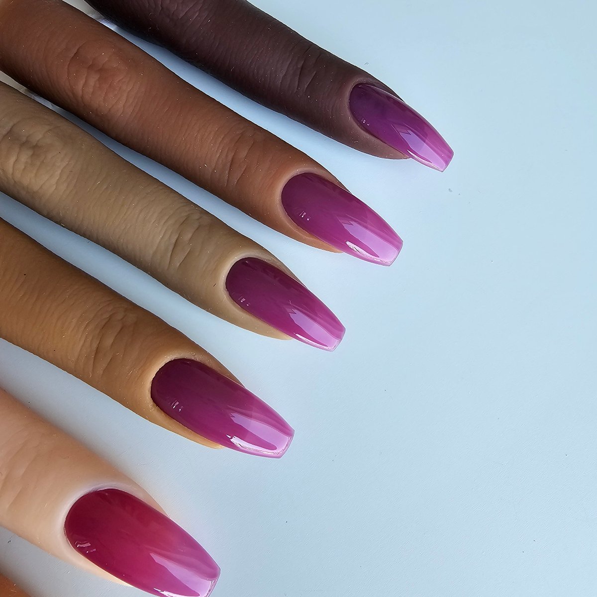 Mysterious purple, partially opaque, deep and enchanting - ideal for a bold statement look by Nail Room Studio