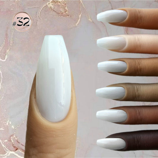 Full coverage pearly white beige faux nails that blend effortlessly with any skin tone, a staple in subtle elegance, perfect for wedding and for brides, pearl shade manicure and pedicure, you can  match it