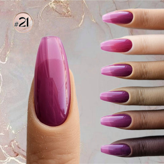 Deep purple, partially covering, great for creative designs - offers a unique and stylish touch, witchy style, basic nails with color skin shades sample