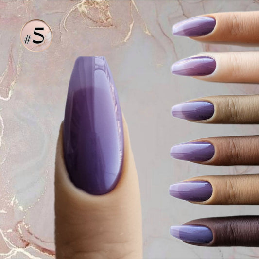 Enchanting lilac violet PressOn nails with a mystic vibe, perfect for adding character to any outfit